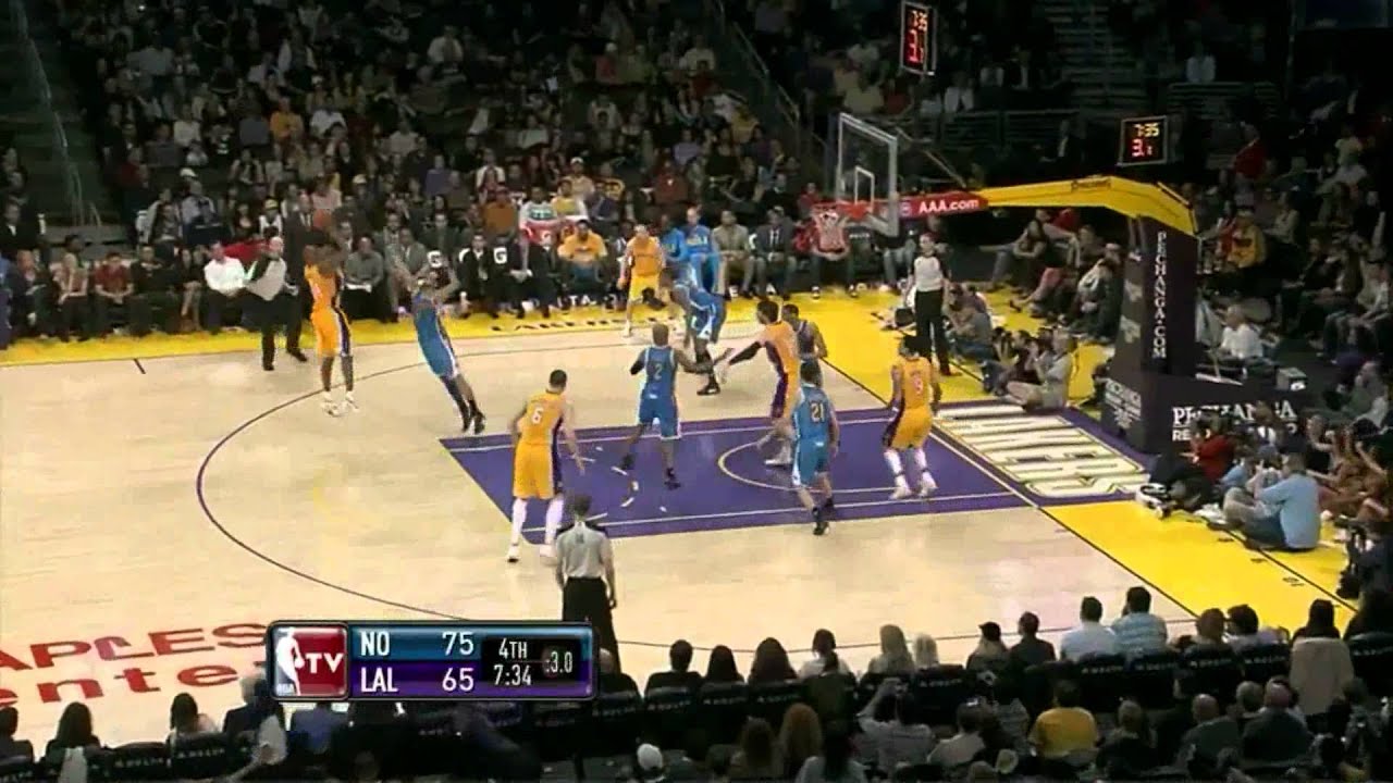 Kobe Bryant 11 points (he missed 18 shots) and made clutch shot for the win vs New Orleans Hornets