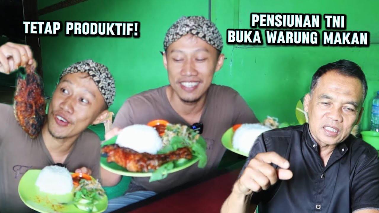 Makan besar di Warung Pak Tentara! Gak habis push up!