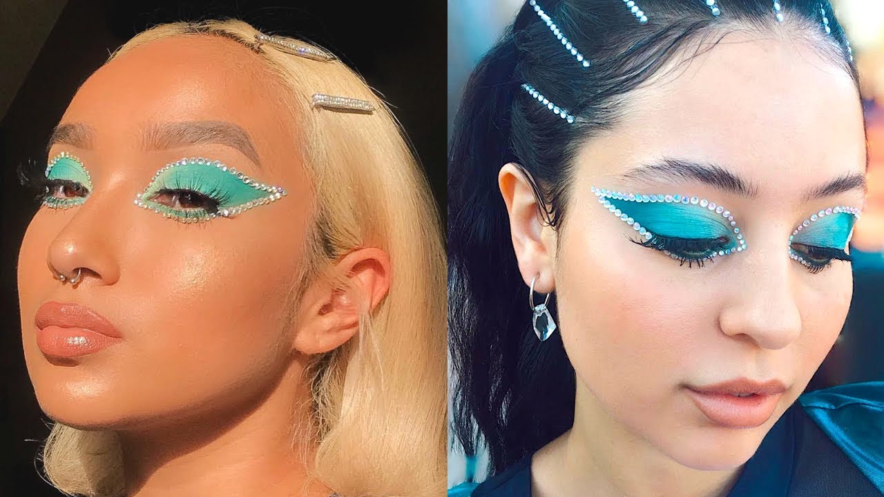 RHINESTONE CUTCREASE | EUPHORIA MAKEUP LOOK #4: MADDY