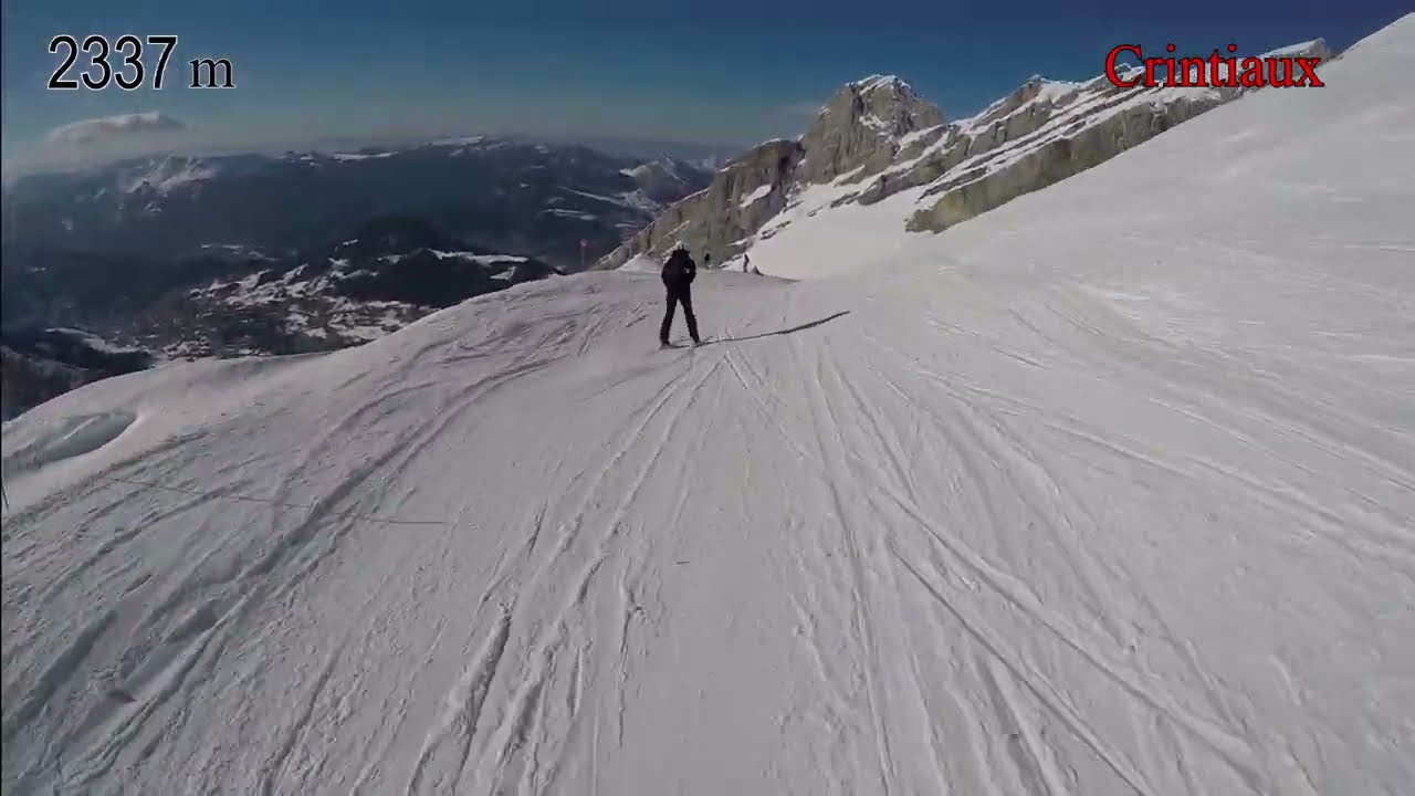 Descende du Massif de La Clusaz par Balme de 2450m à 1070m