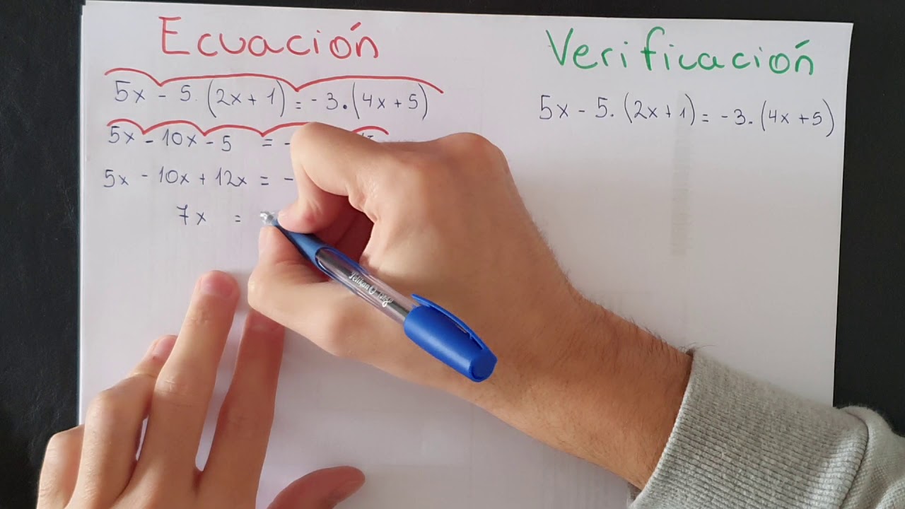Resolución y Verificación de ecuaciones