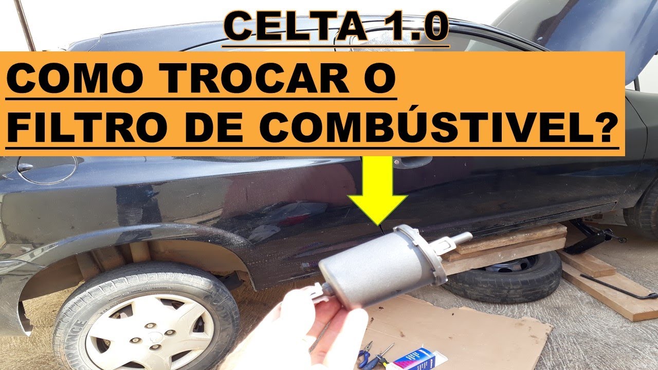Como trocar o filtro de combustível do Celta 1.0? Onde fica o filtro de gasolina do Celta ano 2013?
