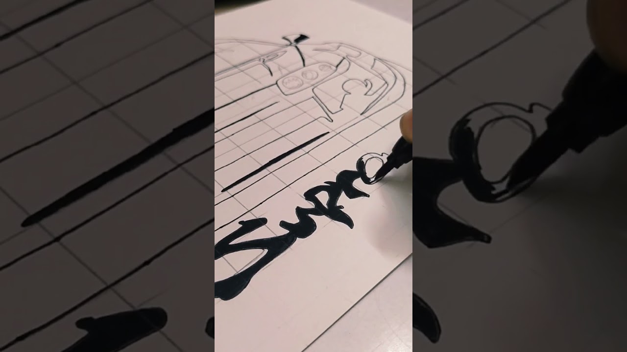 it's supra 💥 #shorts #short #car #supra #drawing #easy #creativepashva