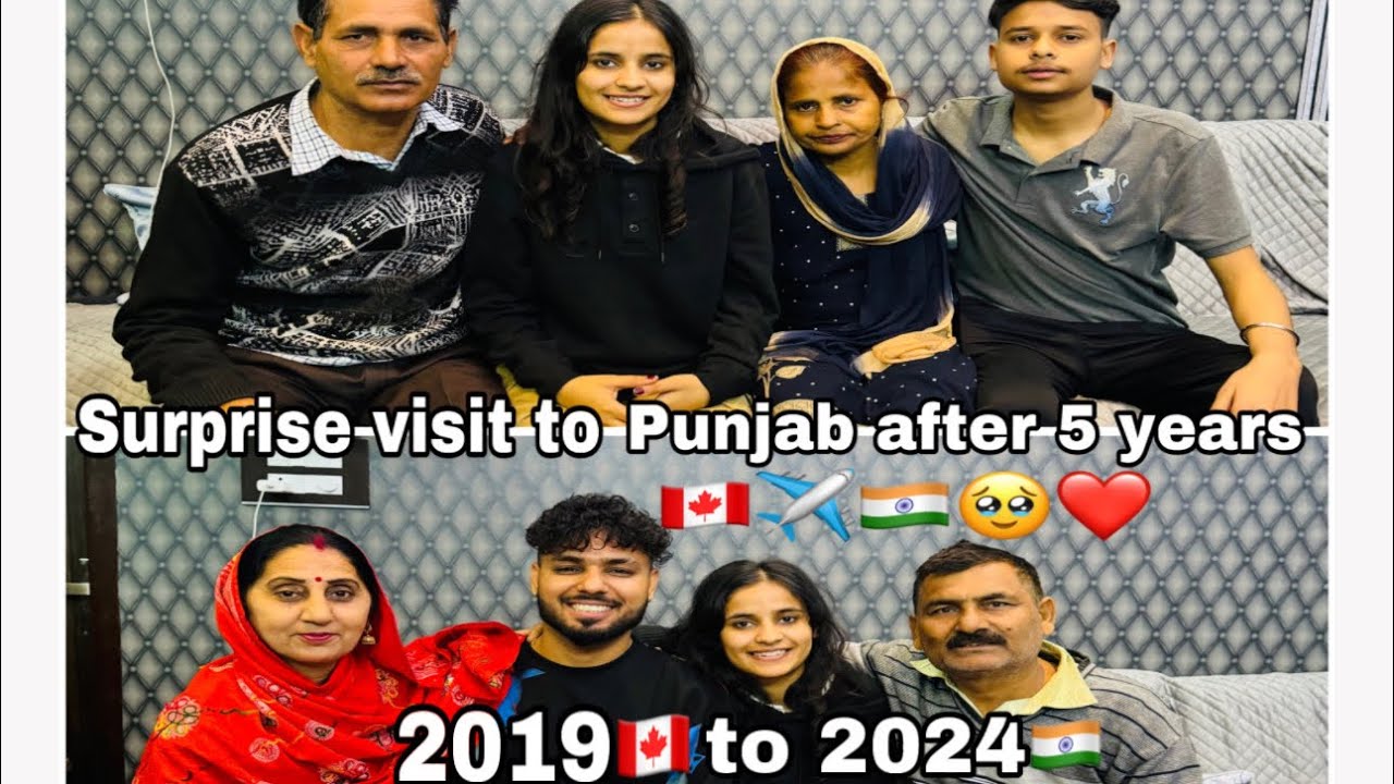 Surprise visit to punjab after 5 years 🍁🇨🇦✈️🇮🇳