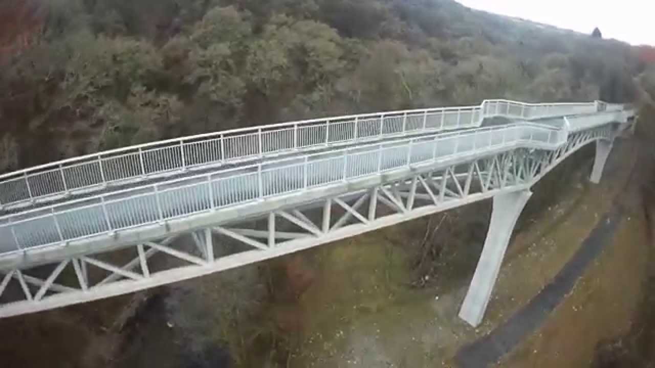 FPV Quadcopter Gem Bridge Near Tavistock, Devon UK