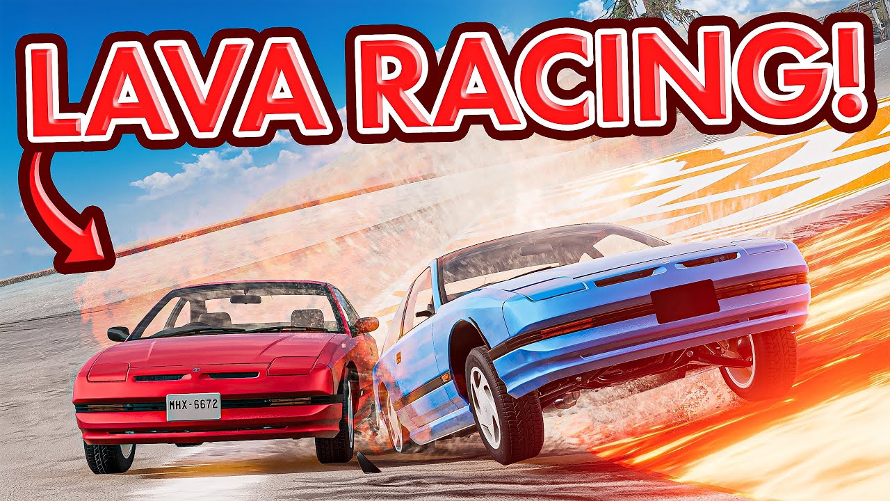 LAVA Racing On My NEW Map! | BeamNG Multiplayer w/ @Camodo Gaming & @Neilogical