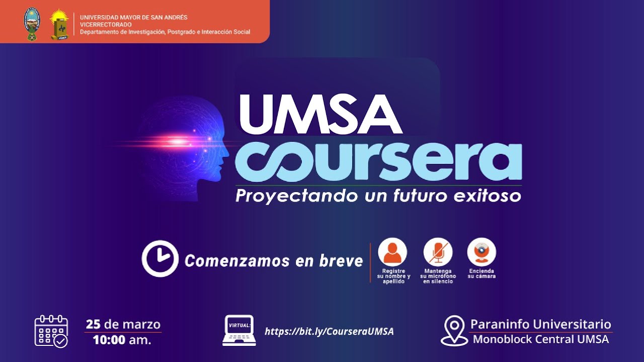 Lanzamiento Oficial del Campus Virtual UMSA COURSERA.
