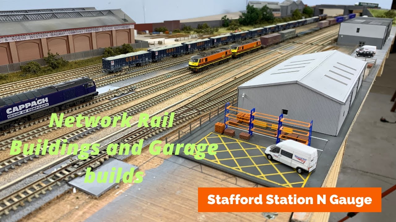 N Gauge Layout Update Network Rail Buildings and Garage Builds