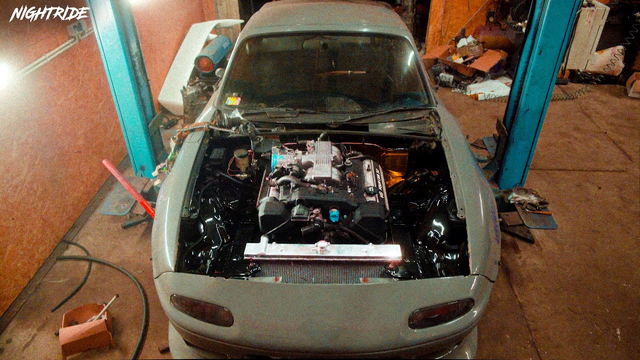 My 1uz V8 MIATA build Part 5 | NIGHTRIDE 4K