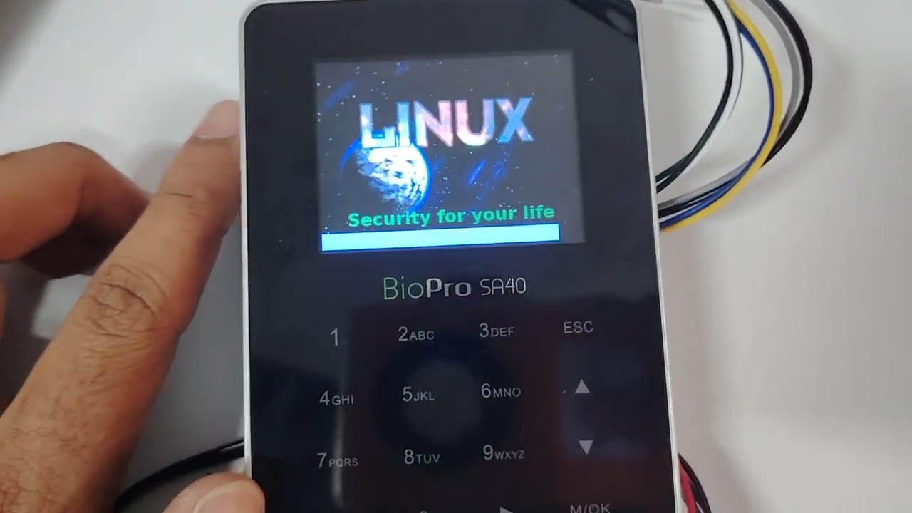 ZKTeco BioPro SA40 Device Unboxing and Connection Guide