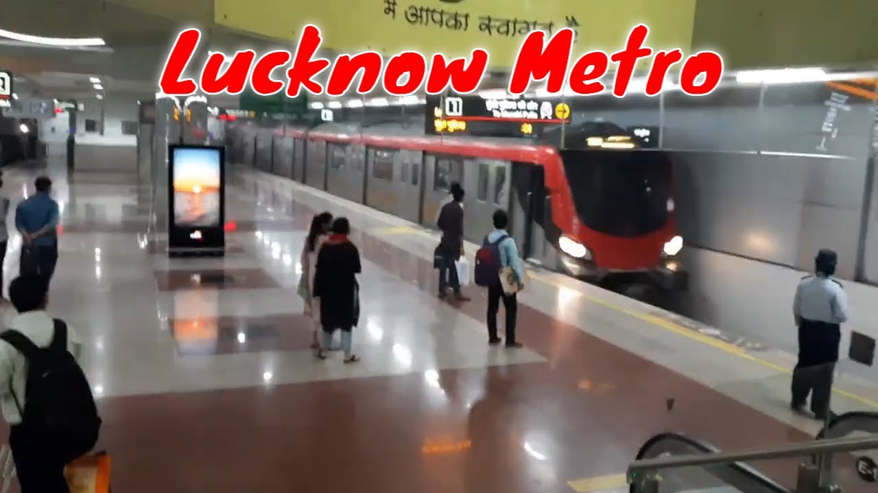 लखनऊ मेट्रो  II Lucknow Metro II singar nagar to hazratganj metro station I Rahul Travel Vlogs