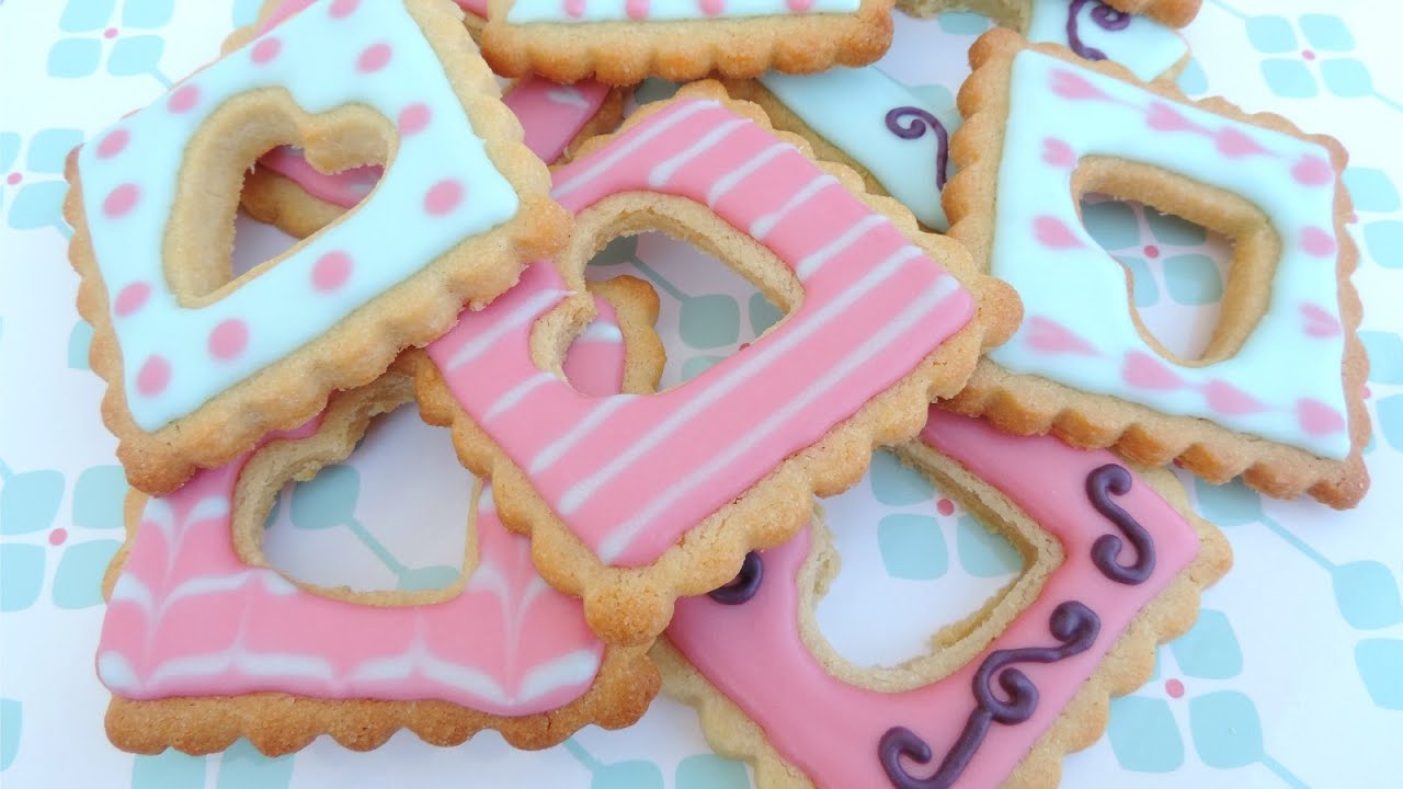 Galletas decoradas con glasa: técnica wet on wet