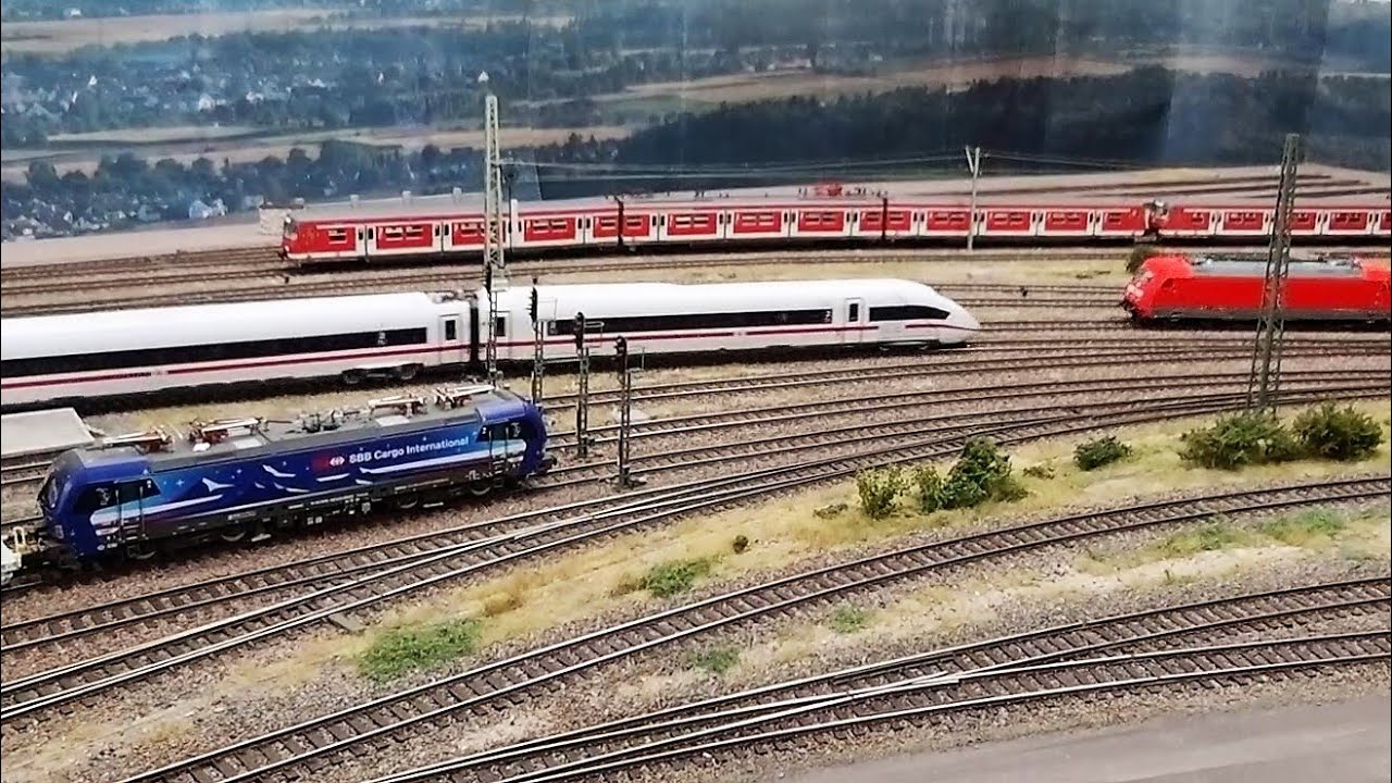 Modellbahn Highlight: Alex Anlage trifft Gleiswüste mit ICE, CNL, Vectron, MET, ET420, IC...