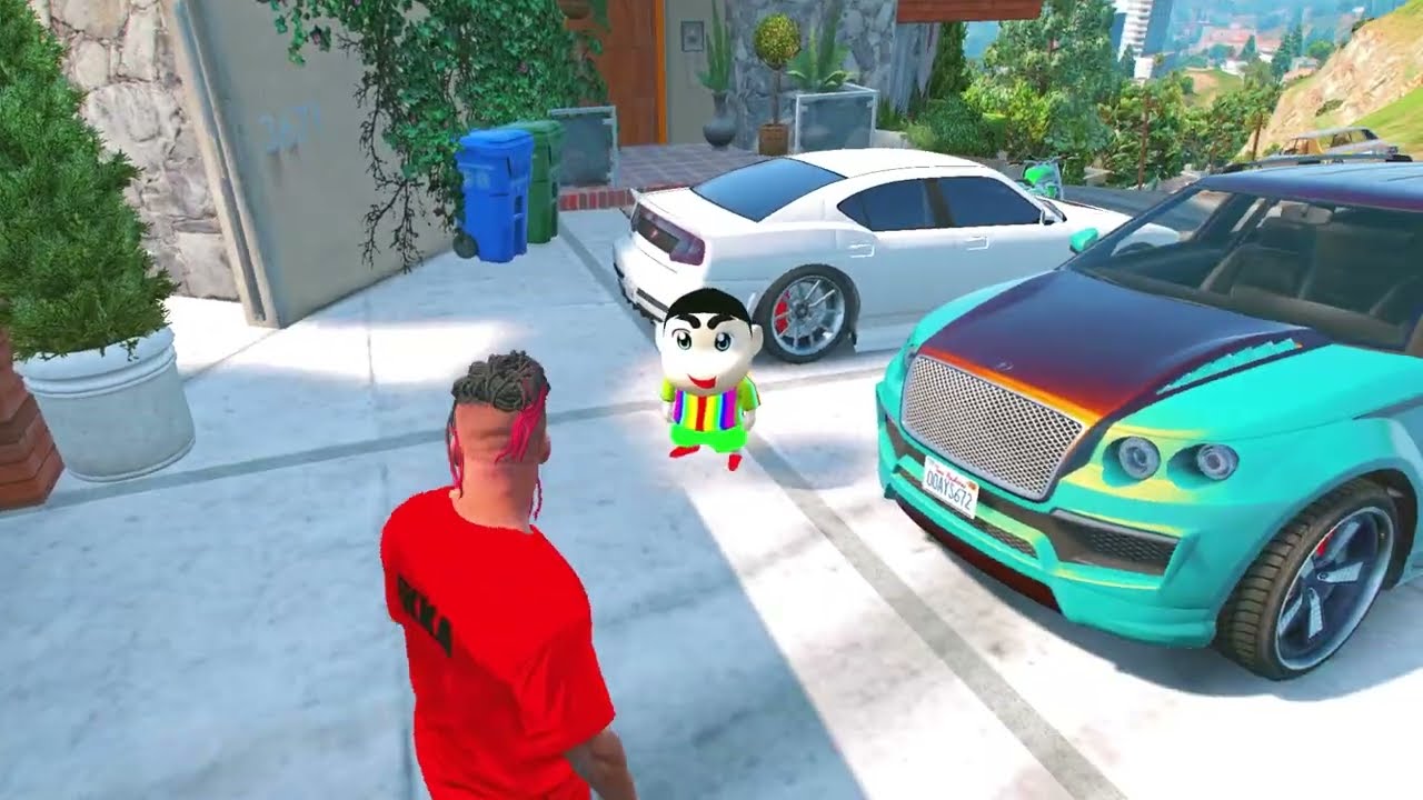 GTA 5 : Franklin Change His Poor Life To Ultra Rich Trillionaire Life In GTA 5 | SHINCHAN and CHOP