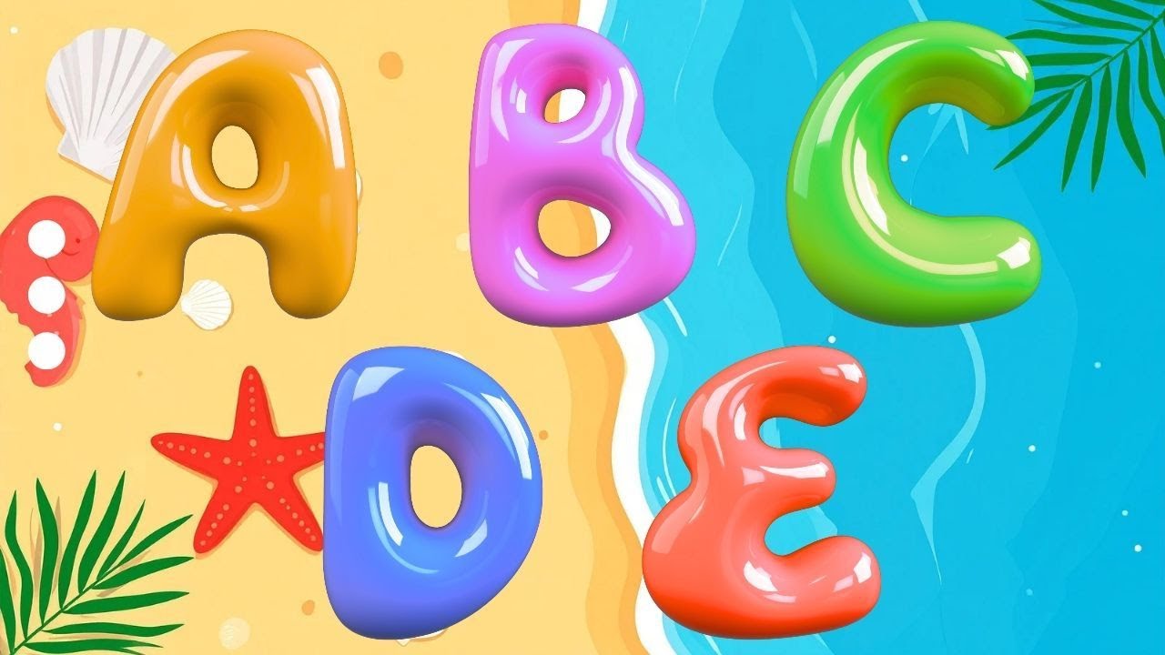 ⭐ 3D English Alphabet Song | A B C D E F G Learning for Babies