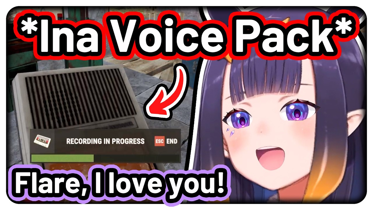 The first thing Biboo did after making a recorder: *Makes Ina Voice Pack* 【Hololive / HoloRust】