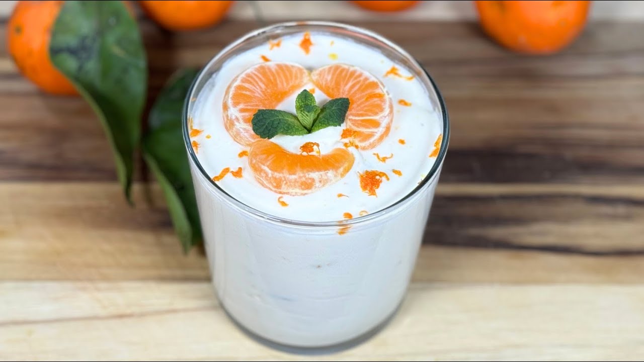 Mousse de Mandarina Fácil y Rápida 🍊 | ¡Menos de 10 Minutos!