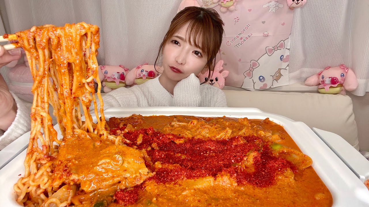 【大食い】激辛カムジャタンラーメン【もえあず】