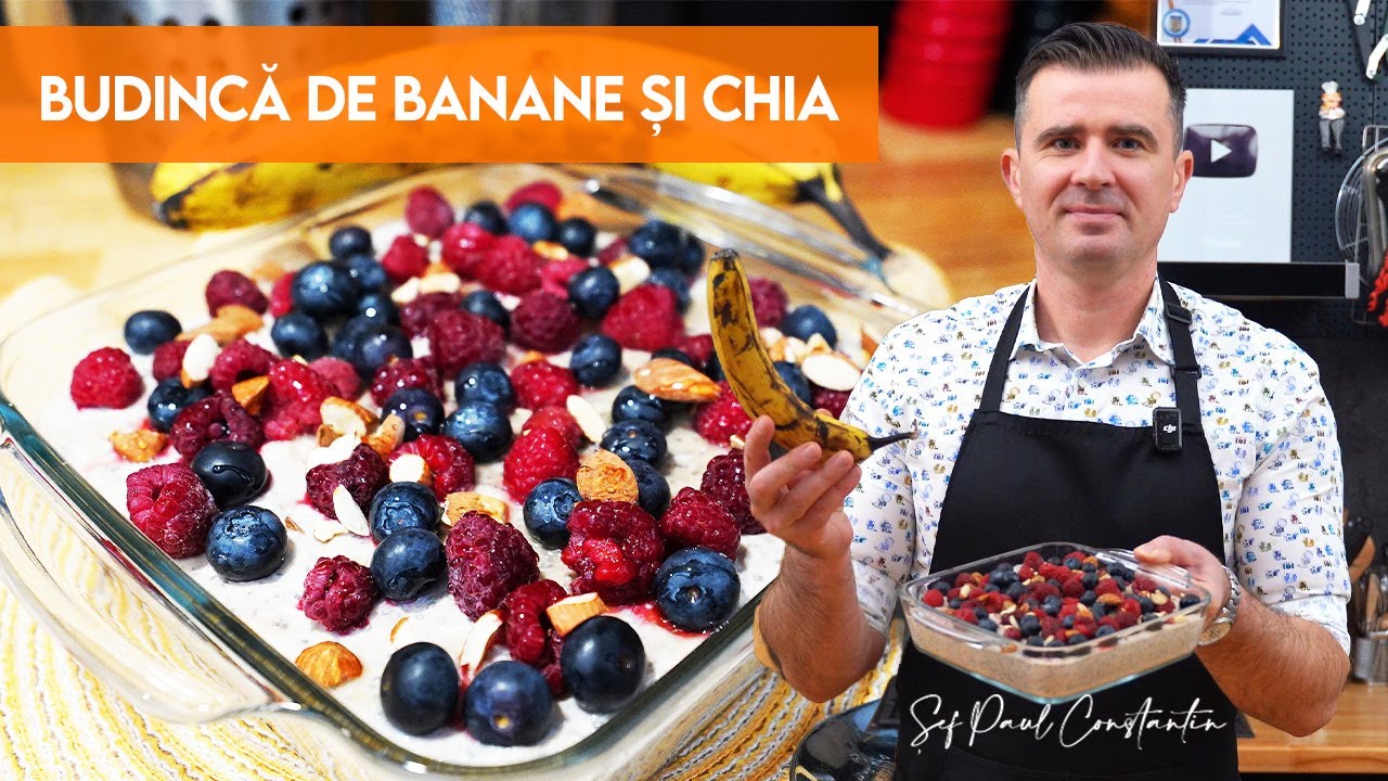 🍌 Desertul sănătos care chiar e bun 🥥 budincă de banane, chia și iaurt 🥣 Șef Paul Constantin