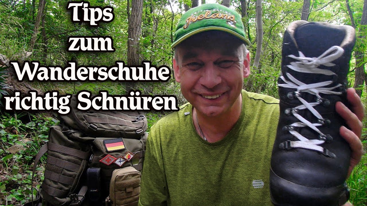 Tips zum Wanderschuhe richtig Schnüren