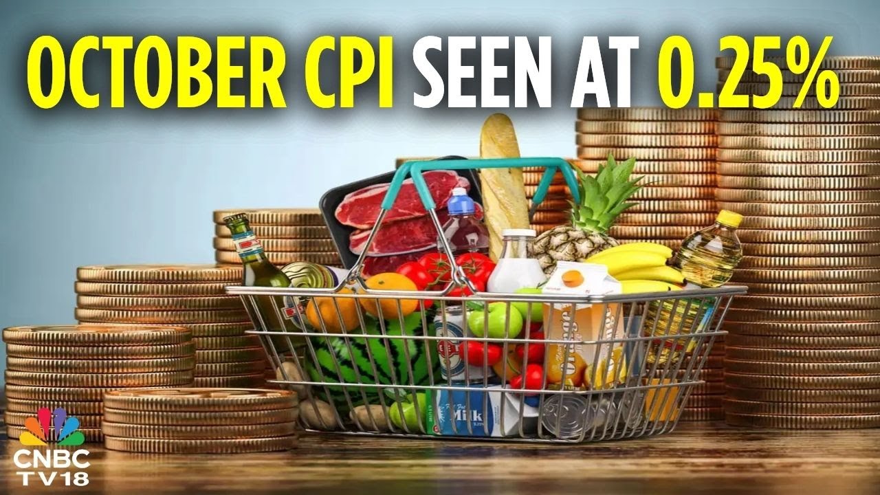 India's October CPI Seen At 0.25%, Says CNBC TV18 Poll; Food Inflation Pegged At -4.1% | CNBC TV18