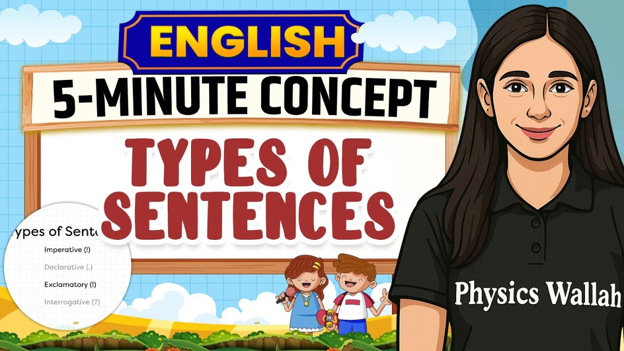 Types of Sentences in 5 mins | English | Concept Cleared in 5 Minutes