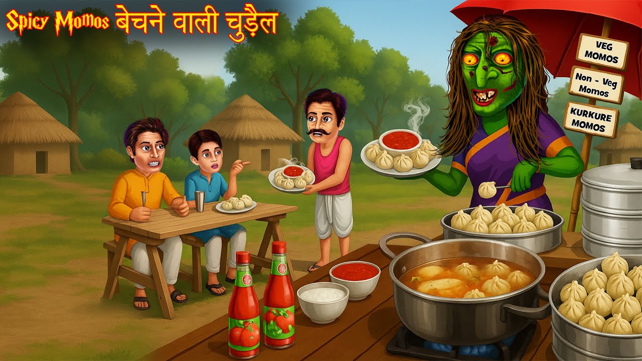 The Witch Who Sells Spicy Momos | Witch Momos | Horror Stories | Bhootiya Kahani | Chudail Ki Kah...
