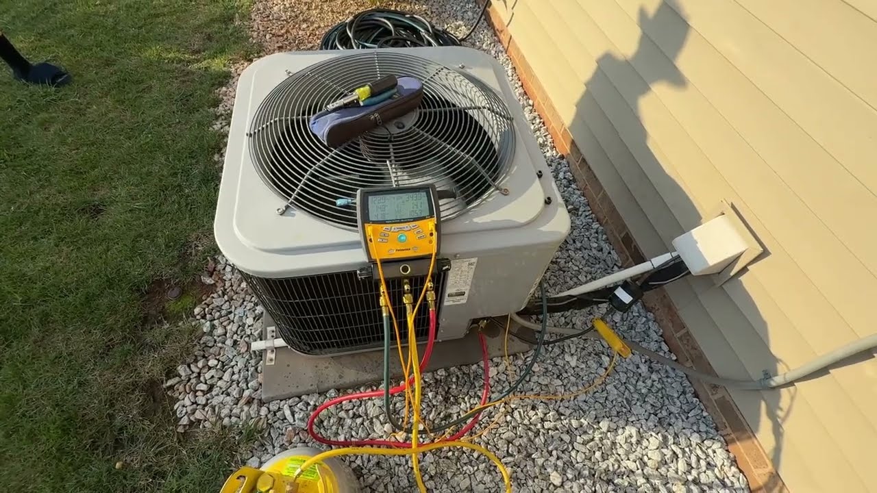 Overcharged HVAC had to capture R410a
