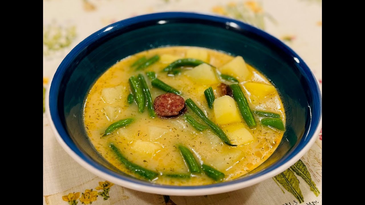 Hungarian Green Bean Soup - Zöldbab leves