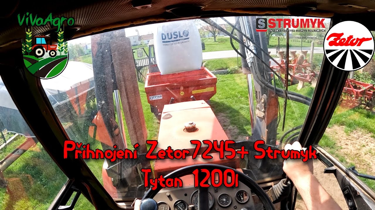 Přihnojení Zetor7245+ Strumyk Tytan 1200l
