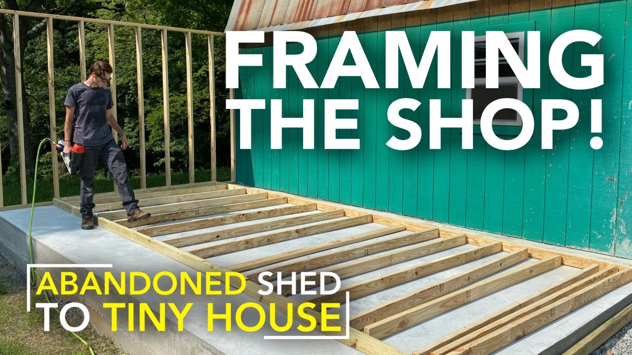 Framing a Workshop Addition for Our Home Depot Shed!