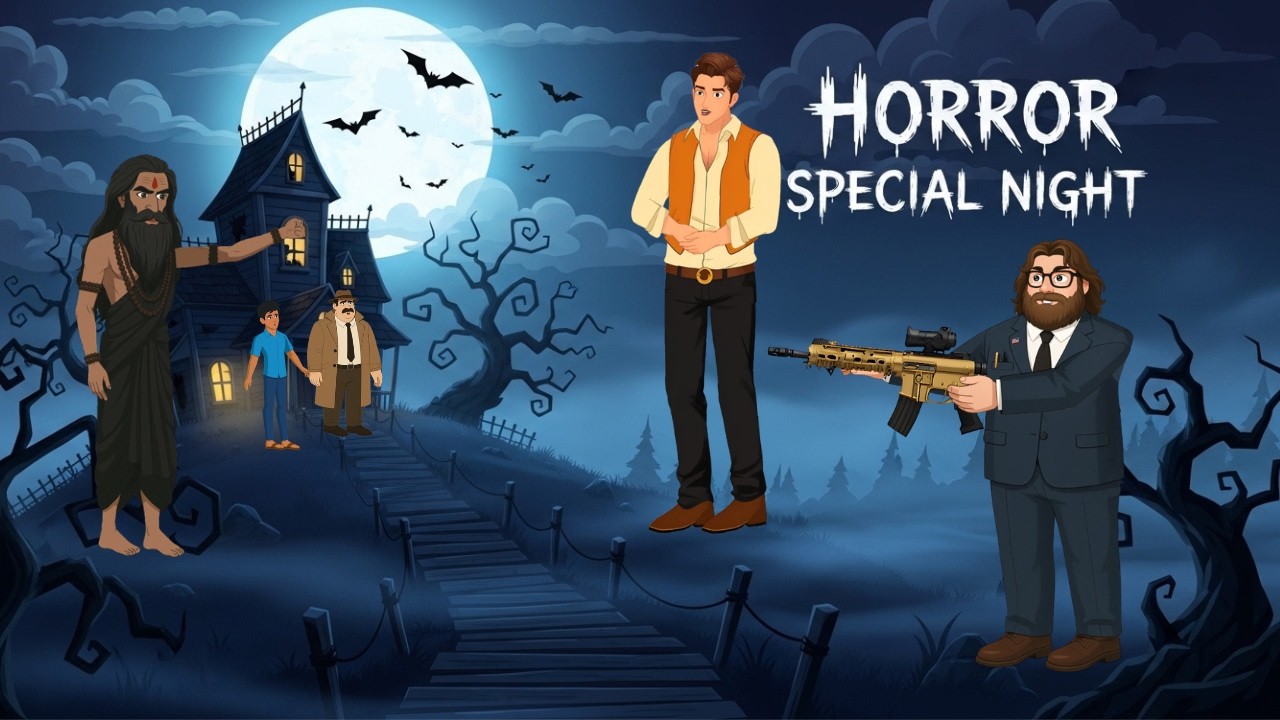 5 सबसे डरावनी भूतिया कहानियाँ | रात में अकेले मत देखना | Horror Special Night Hindi Cartoon Story