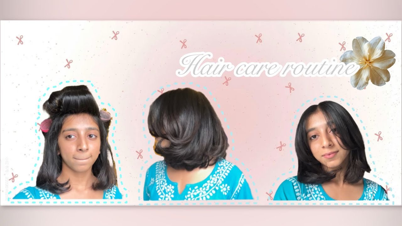 Hair care routine| short hair hairstyles| shiny hair routine #haircaretips #shinyhairsecrets