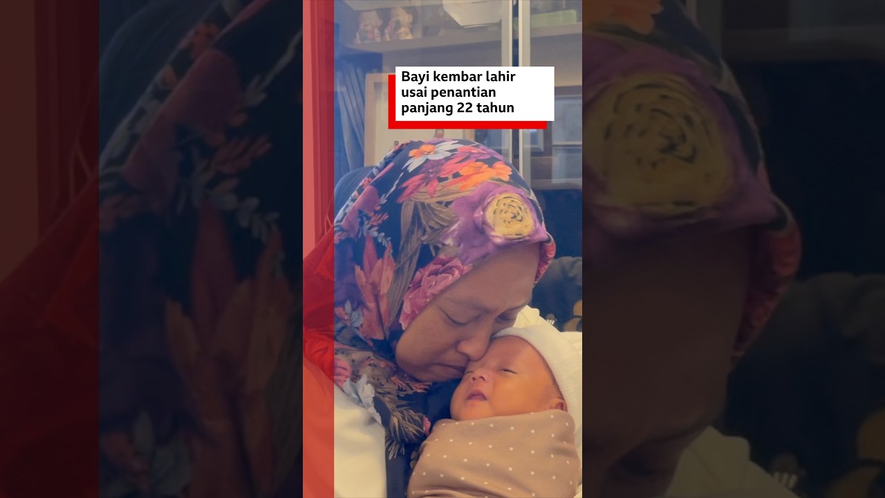 Bayi kembar lahir usai penantian panjang 22 tahun - BBC News Indonesia