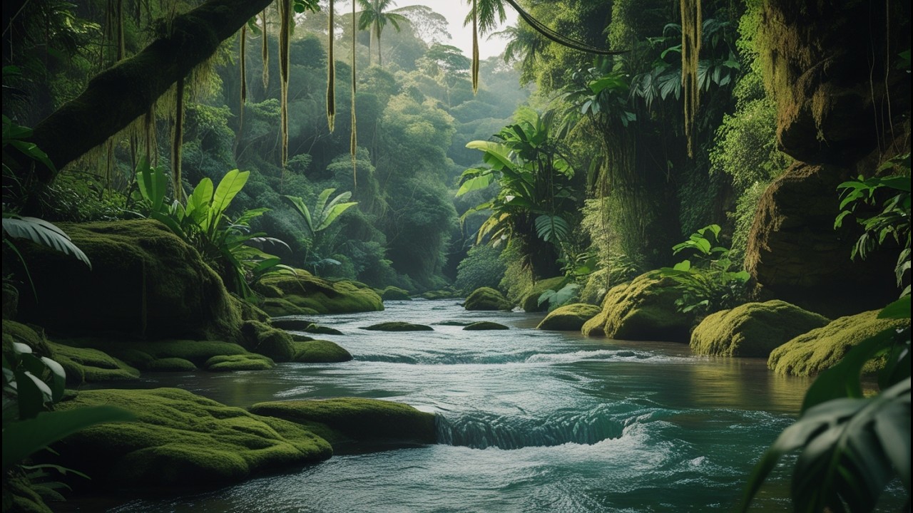 Beautiful Forest Sounds, Birds Chirping, Peaceful Stream #111