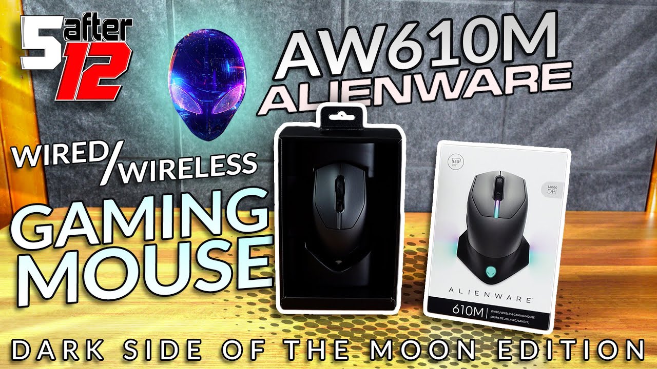 Alienware AW610M: Wired/Wireless Gaming Mouse – Dark Side of the Moon edition