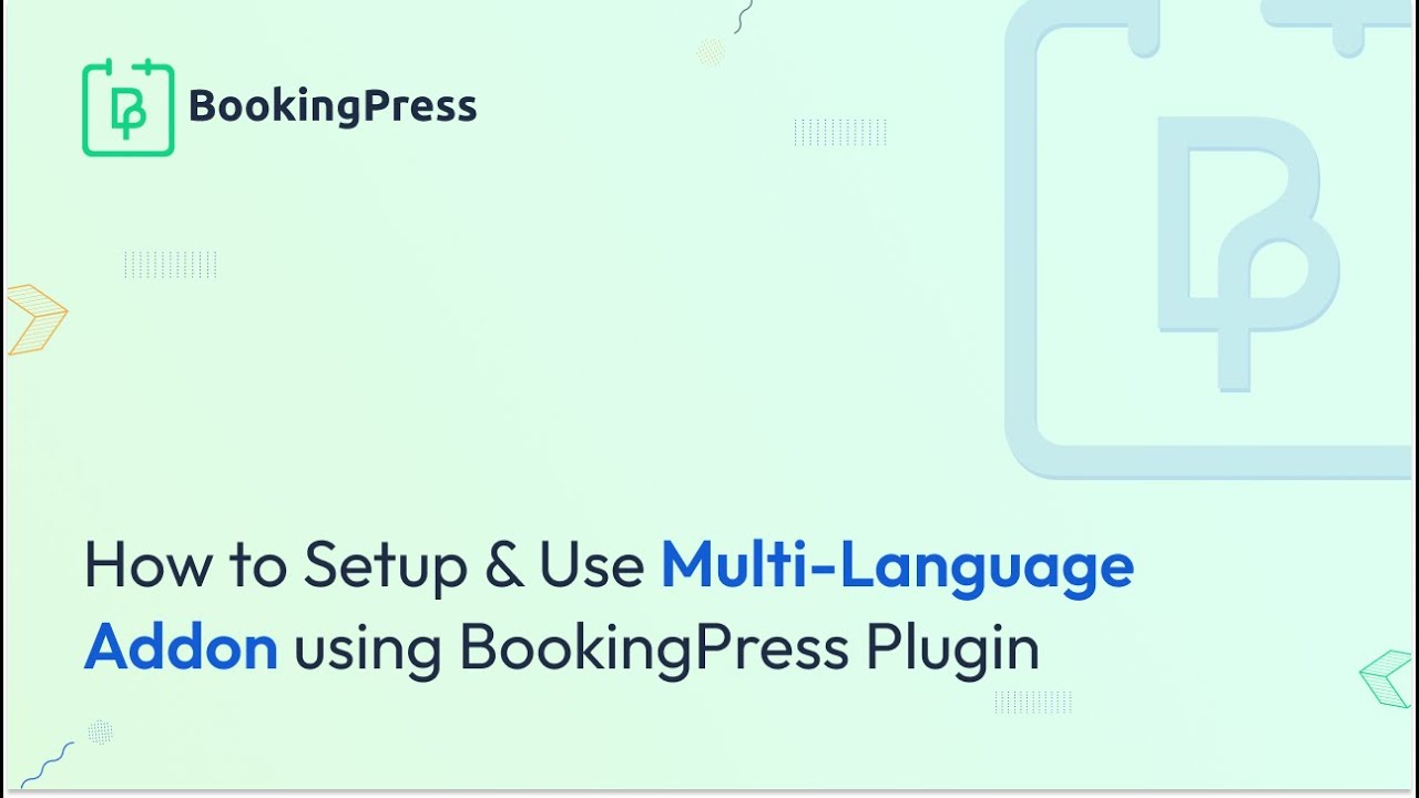 How to Setup & Use Multi-Language addon Using BookingPress Plugin