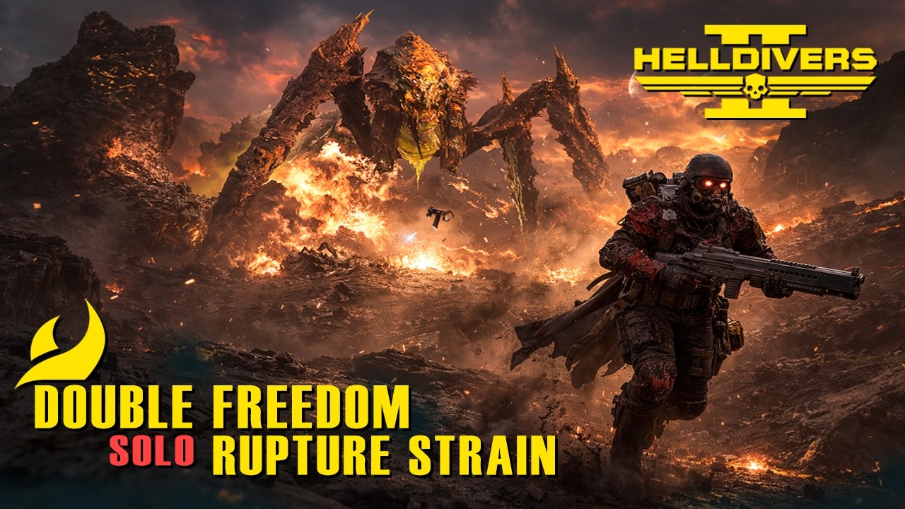 Helldivers 2 – Solo Terminids | DBS-2 Double Freedom vs Rupture Strain (Super Helldive, Deathless)