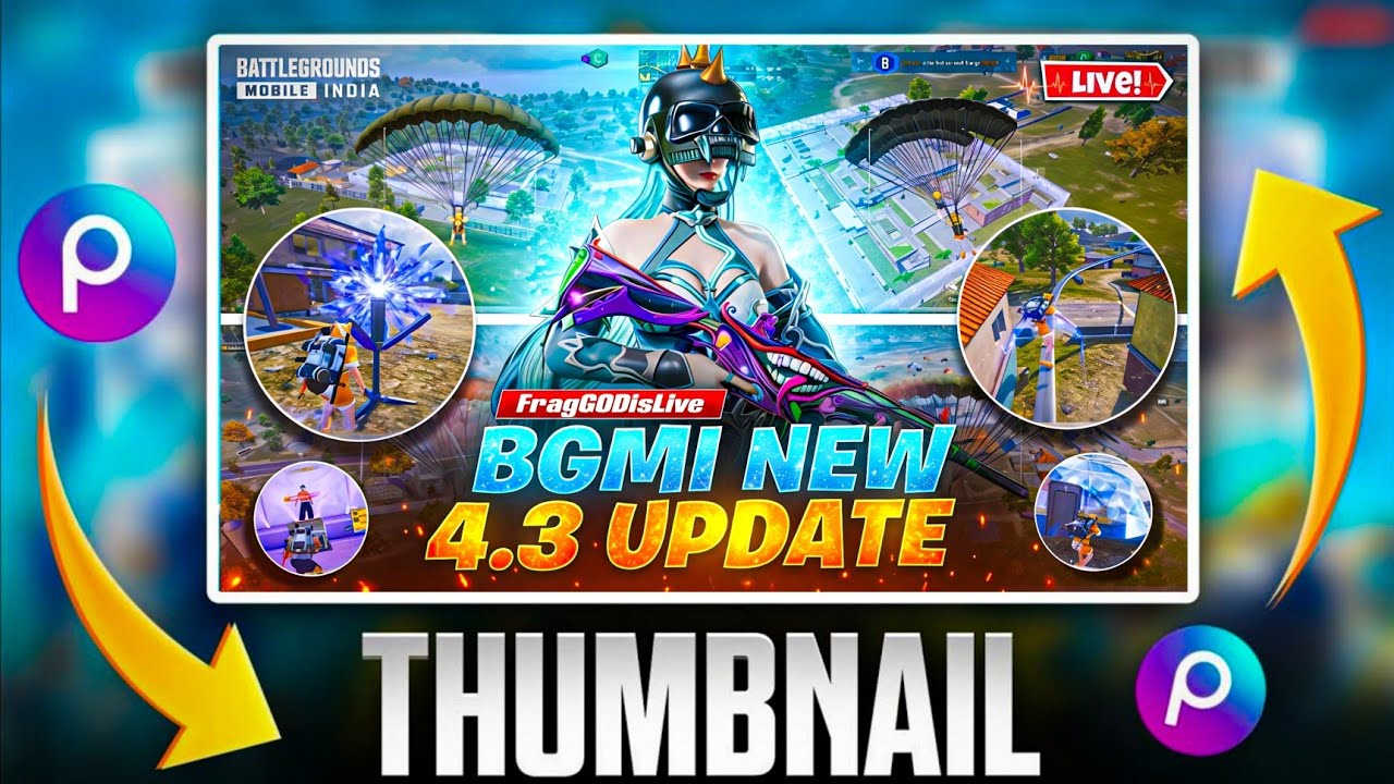 Bgmi & Pubg 4.3 Update Thumbnail Tutorial 🔥|| Pubg Bgmi Ke Liye Thumbnail Kaise Banaye 