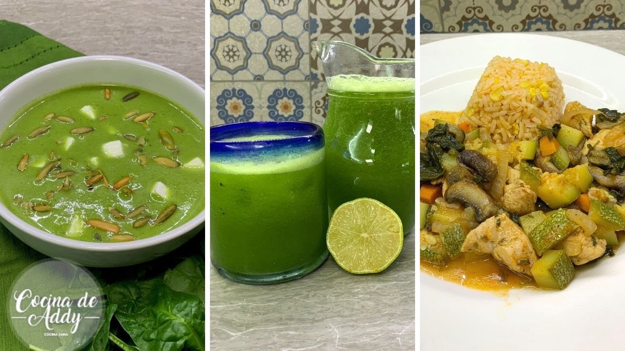 Recetas Fáciles y Sanas con ESPINACAS, p/DIABETES, KETO O Ayudar a bajar de Peso |Cocina de Addy