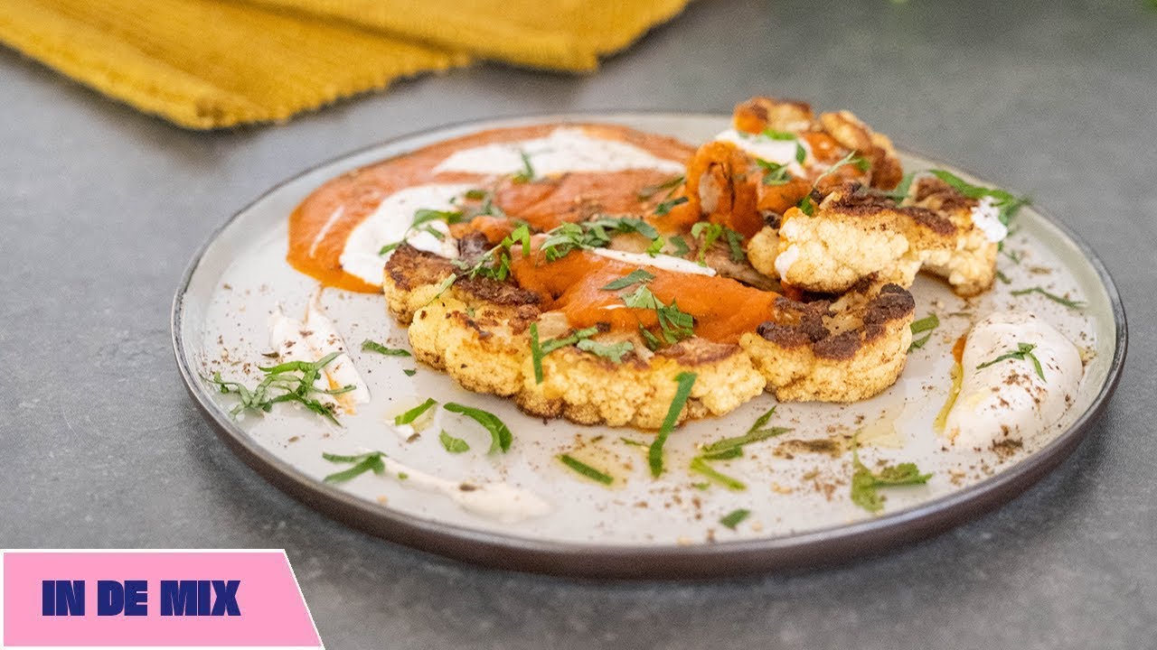 Bloemkoolsteaks op Teppanyaki - Funcooking | In de mix