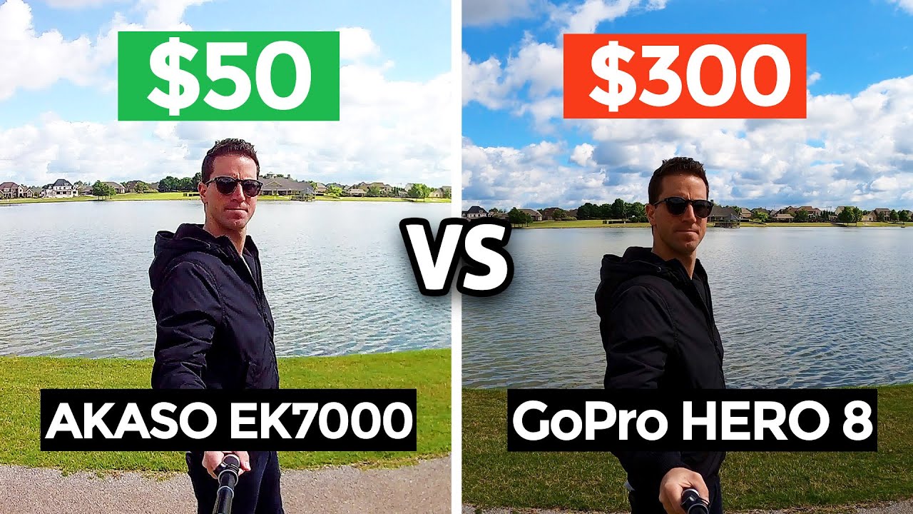 $50 Action Camera vs $300 GoPro 8! (Akaso EK7000 4K)