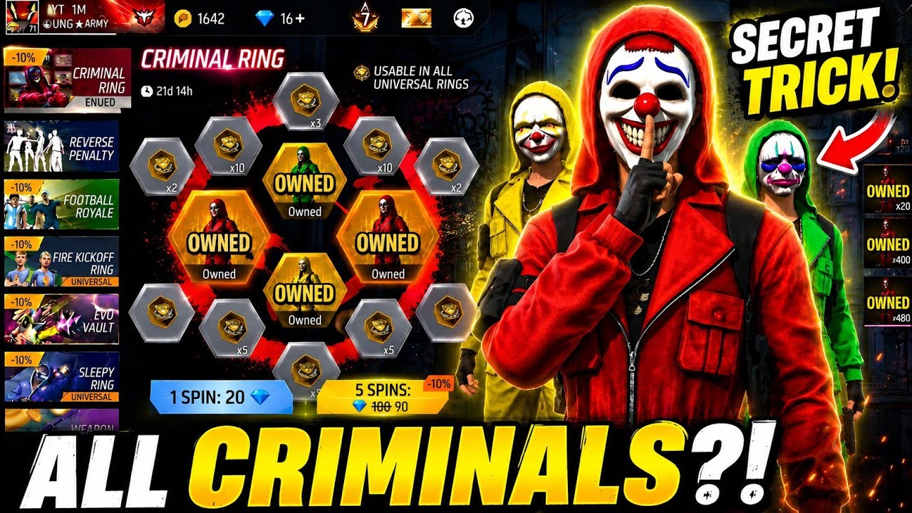 😱 Criminal Ring Secret Trick Worked?! 🃏 I GOT ALL CRIMINALS 🔥