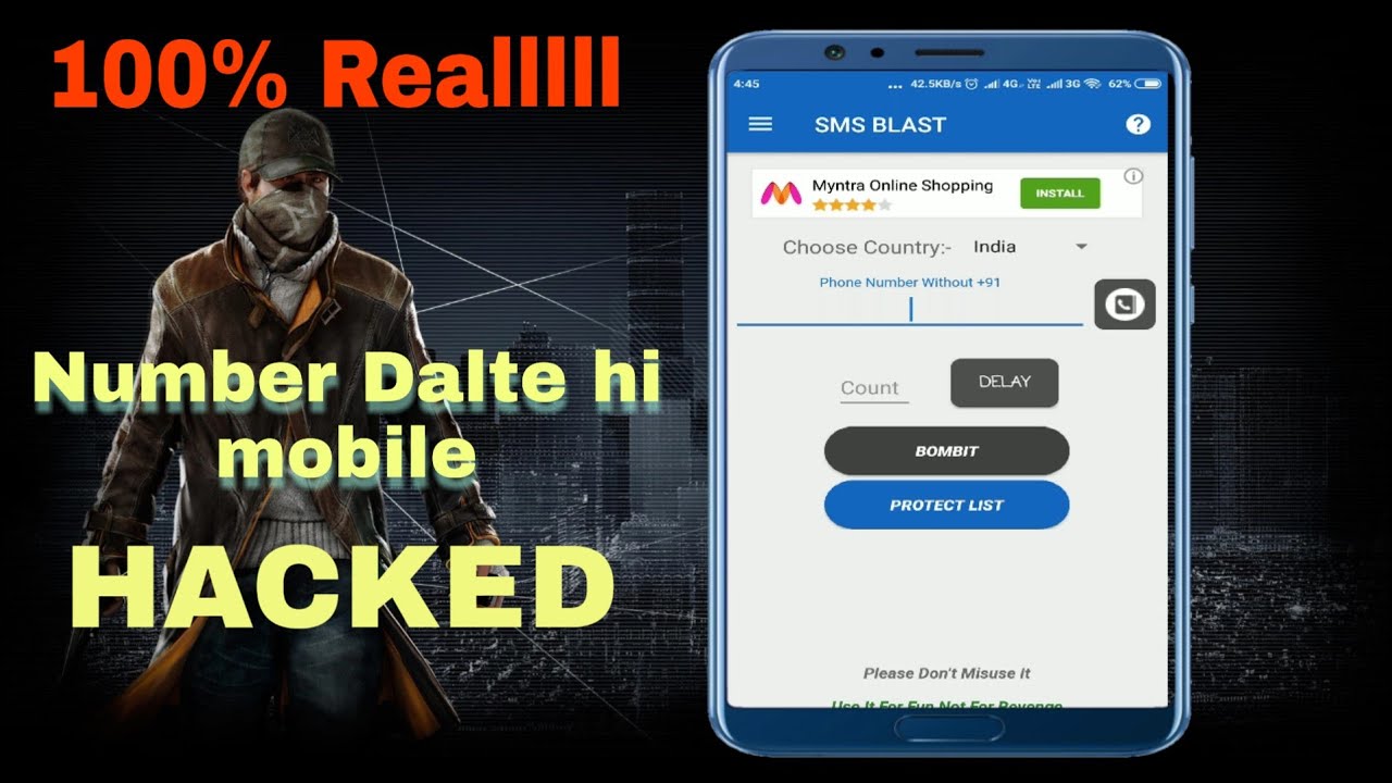 hack mobile with bombitup | best  app for hackers..