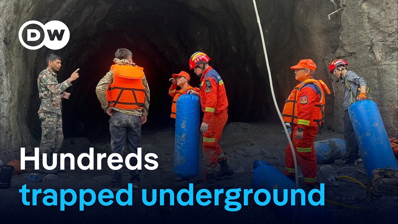 Hundreds trapped underground after Nepal flood disaster | DW News