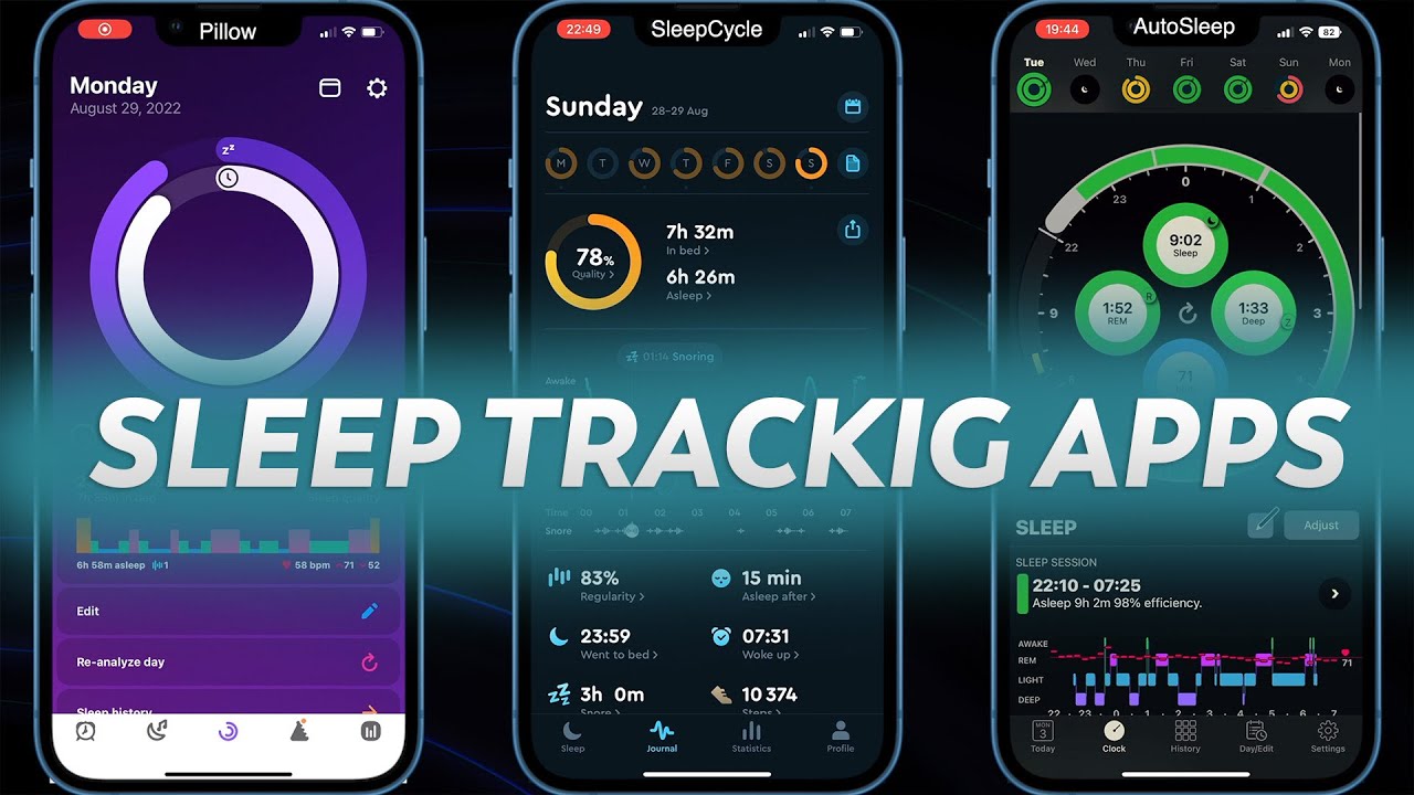 Top 3 Best Sleep Tracking Apps in 2026 - Pillow vs Sleep Cycle vs AutoSleep (Test & Review)