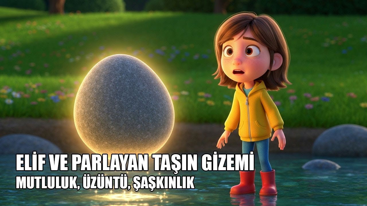Hikayemiz: 🤗 Elif ve Parlayan Taşın Gizemi - Mutluluk, Üzüntü, Şaşkınlık