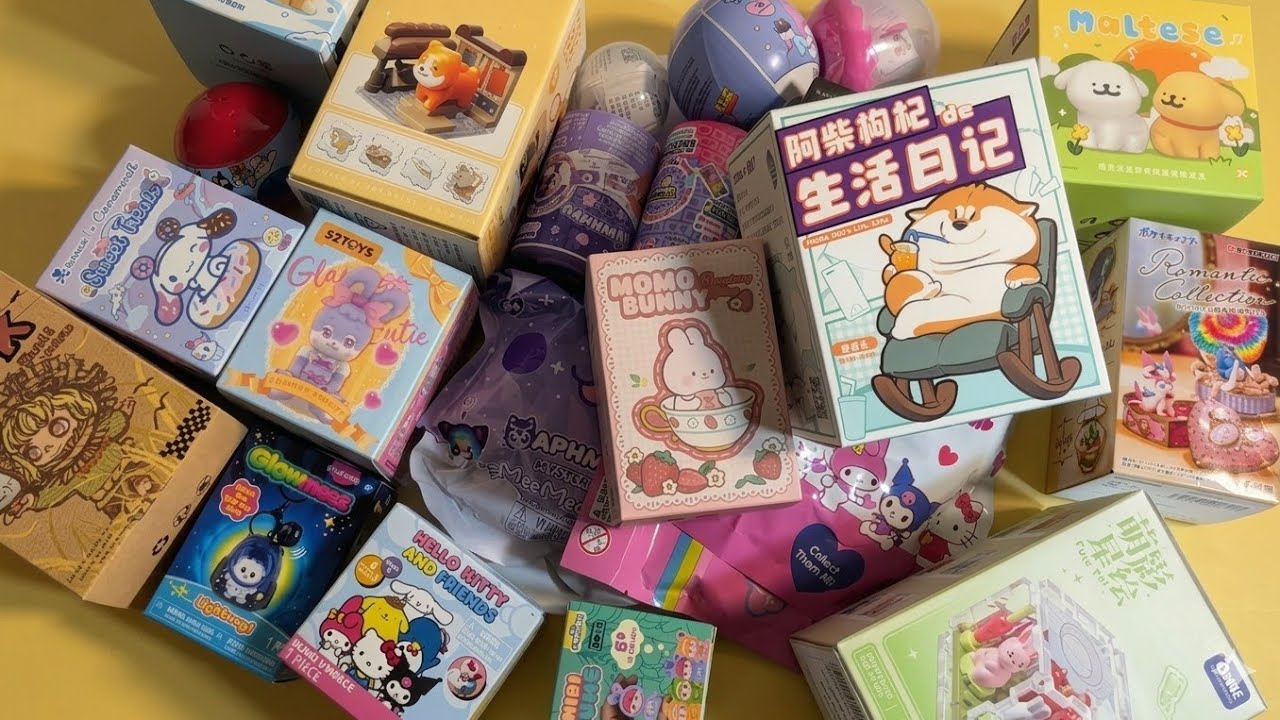 🌼No talking ASMR 🎁 unboxing 17 minutes ✨ Shiba, nook, sanrio, Pokemon, redodo, re-ment and more! ⭐