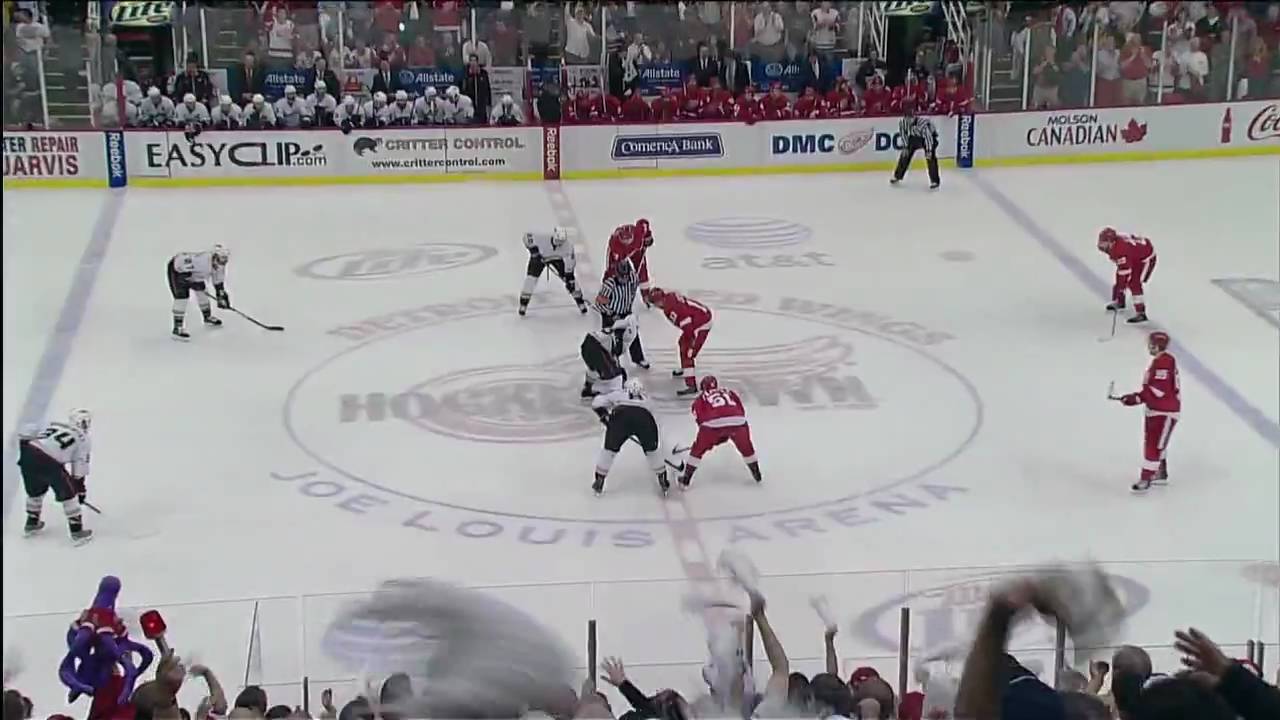 Dan Cleary series winning goal Game 7 Ducks @ Wings