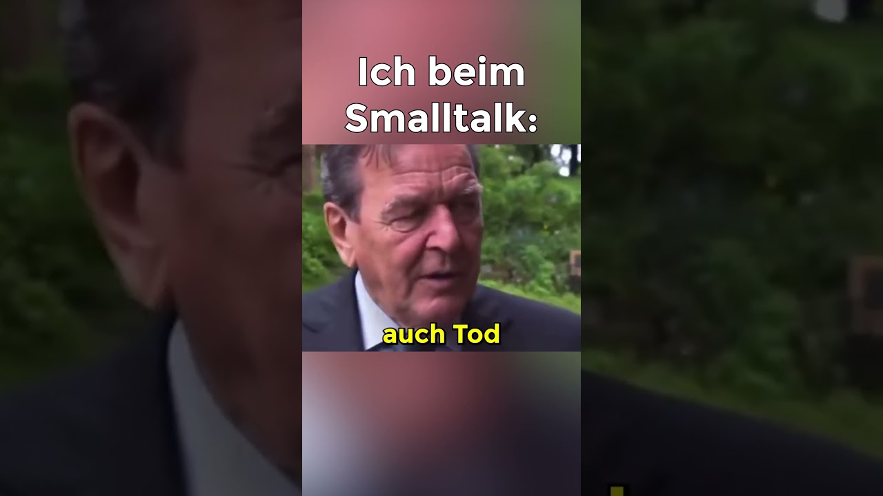 Gerhard Schr&ouml;der: alle tot 😬 #shorts